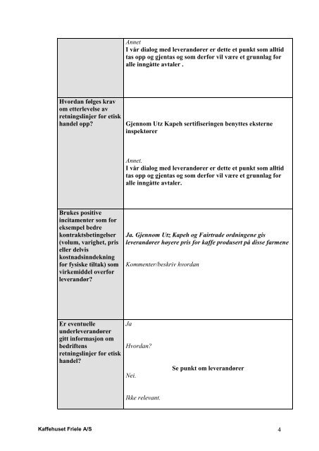 Rapport fra - Friele