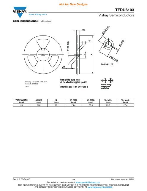 TFDU6103 Datasheet - Vishay