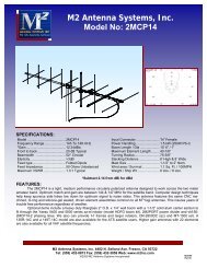 M2 Antenna Systems, Inc. Model No: 2MCP14