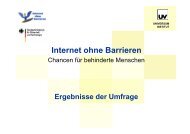 Internet ohne Barrieren - Umfrageergebnisse - henworx