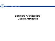 Software Architecture Quality Attributes