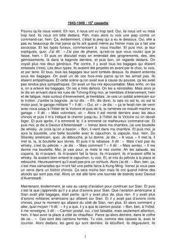 1 1943-1949 : 15e cassette Pourvu qu'ils nous voient. Eh non, il ...