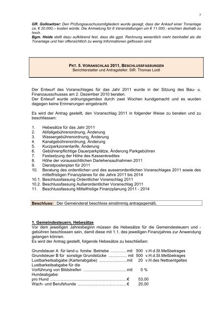 2010-12-16 (266 KB) - .PDF - Stadtgemeinde Bad Ischl - Land ...