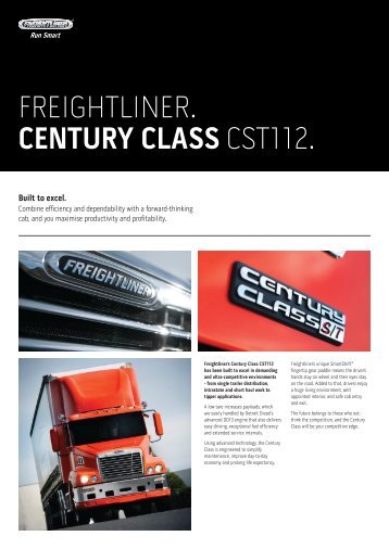 FREIGHTLINER. CENTURY CLASS CST112. - Ahg