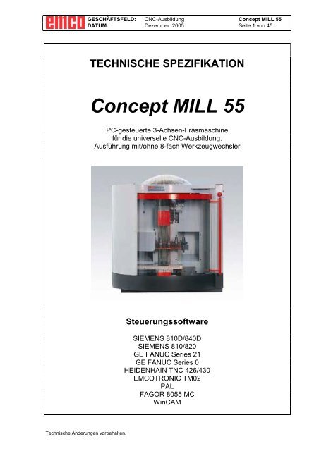 Concept MILL 55
