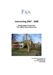 Jaarverslag 2007 - 2008 - Prins Willem-Alexanderschool