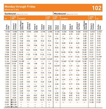 Line 102 -- Metro Local - LAX City Bus Center - South Gate