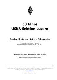 50 Jahre USKA-Sektion Luzern - QRV