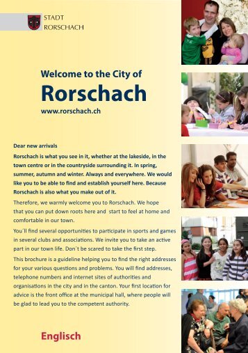 Welcome To The City Of Rorschach - Integration im Kanton St.Gallen