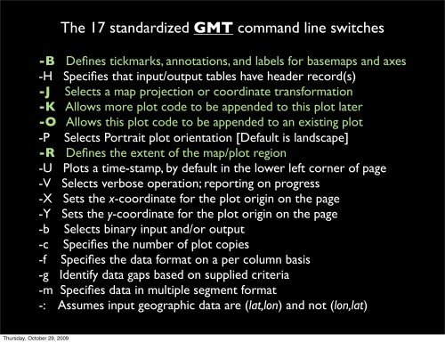 GMT I, mapping and plotting