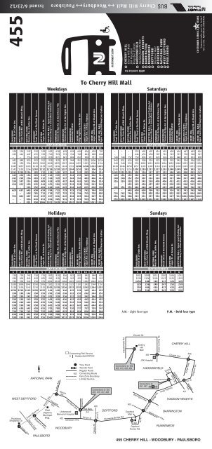 nj transit bus schedules