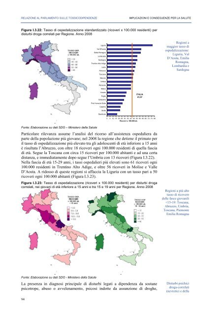 La Relazione 2010 - Dipartimento per le politiche antidroga