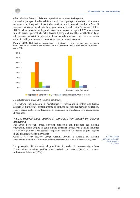 La Relazione 2010 - Dipartimento per le politiche antidroga