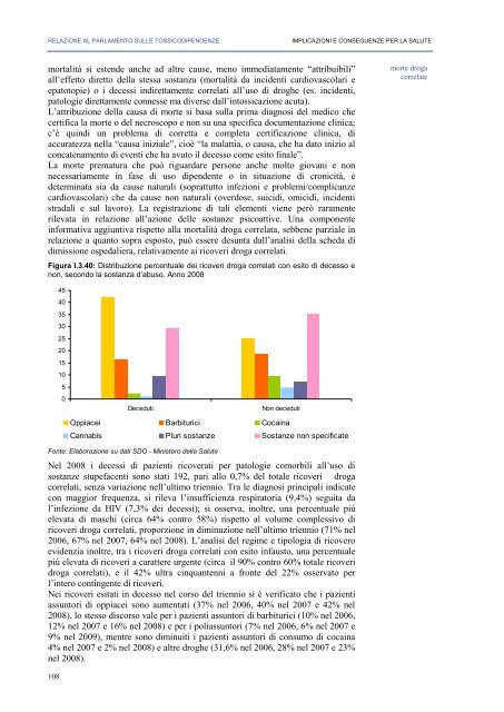 La Relazione 2010 - Dipartimento per le politiche antidroga