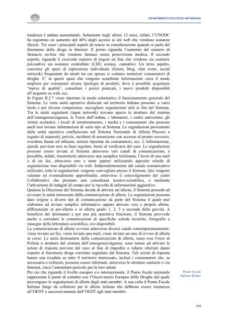 La Relazione 2010 - Dipartimento per le politiche antidroga