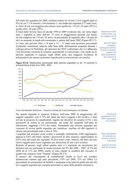 La Relazione 2010 - Dipartimento per le politiche antidroga