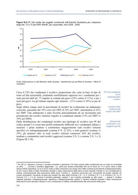 La Relazione 2010 - Dipartimento per le politiche antidroga