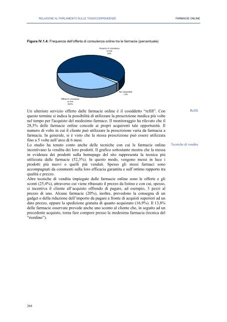 La Relazione 2010 - Dipartimento per le politiche antidroga