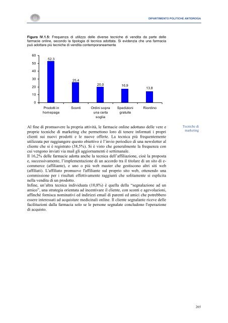 La Relazione 2010 - Dipartimento per le politiche antidroga