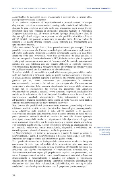 La Relazione 2010 - Dipartimento per le politiche antidroga