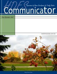 HDFS Communicator, September 2007 - Human Development and ...