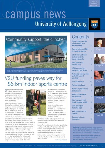 $6.6m indoor sports centre - University of Wollongong