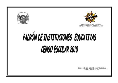 direcciÃ³n de gestiÃ³n institucional equipo estadÃ­stica - Gerencia ...