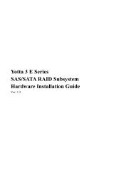 Yotta 3 E Series SAS/SATA RAID Subsystem Hardware ... - Axus