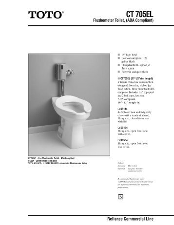 Flushometer Toilet - ADA Compliant