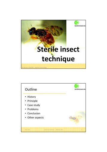 Sterile insect technique