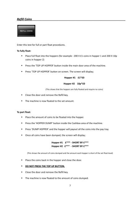 VISION CASINO SERIES SERVICE MANUAL - Blueprint Gaming