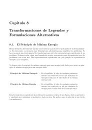 CapÂ´Ä±tulo 8 Transformaciones de Legendre y Formulaciones ... - Zeth