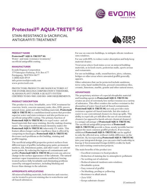 ProtectosilÃ‚Â® AQUA-TRETEÃ‚Â® SG