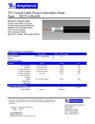 TFC Coaxial Cable Product Information Sheet Type: T6T77-U BLACK