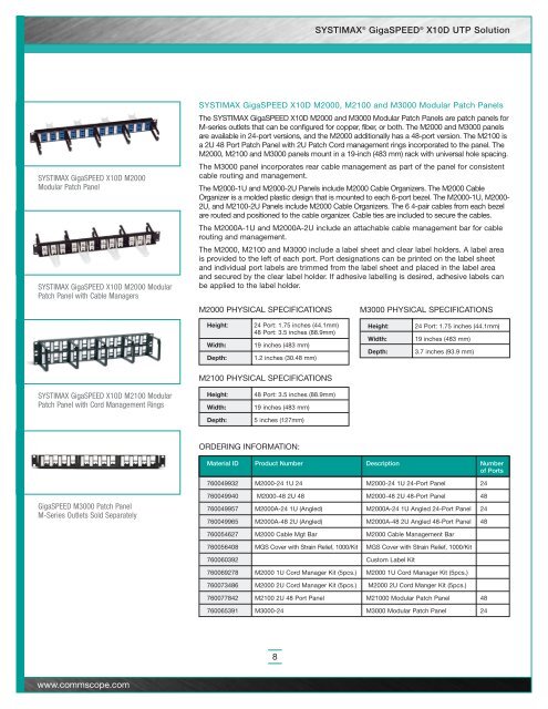 SYSTIMAXÃ‚Â®GigaSPEEDÃ‚Â®X10D UTP Solution Guide