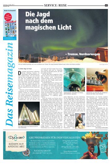 Das Reisemagazin - Waltroper Zeitung