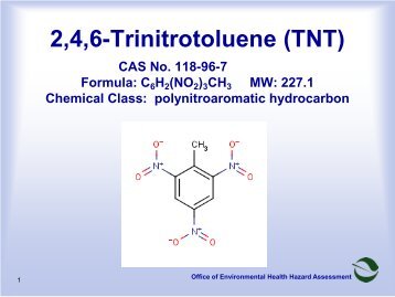 2,4,6-trinitrotoluene (TNT) - OEHHA