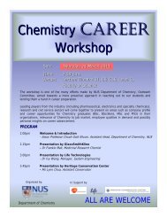 Career Talk by Industry - Department of Chemistry - National ...