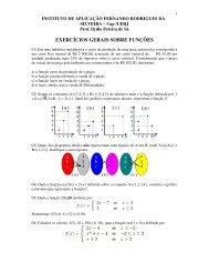 ExercÃ­cios sobre FunÃ§Ãµes 1 - A Magia da MatemÃ¡tica