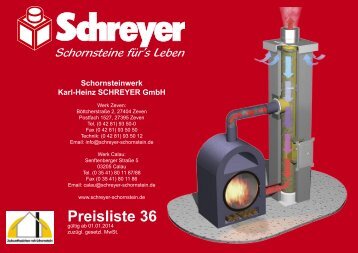 Preisliste 36 - Schornsteinwerk Schreyer GmbH