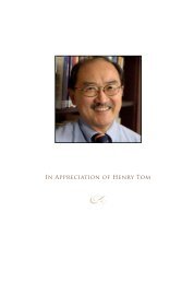 In Appreciation of Henry Tom - The Johns Hopkins University Press