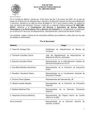 Acta de Fallo de la LicitaciÃ³n PÃºblica Nacional No. 00011001-001 ...