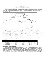 Experiment 5 Preparation of Cyclohexene - myweb