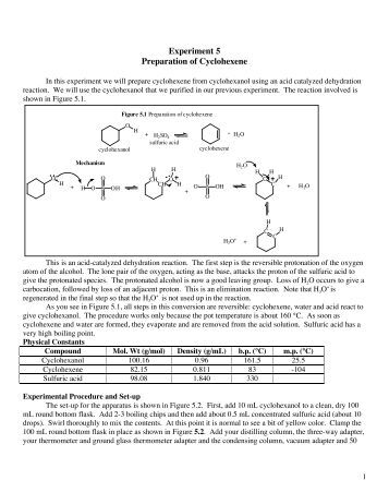 preparation and distillation of cyclohexene essay Catalytic synthesis of cyclohexene and various cyclopentenes from cyclohexanol. preparation and distillation of cyclohexene essay Catalytic synthesis of cyclohexene and various cyclopentenes from cyclohexanol.