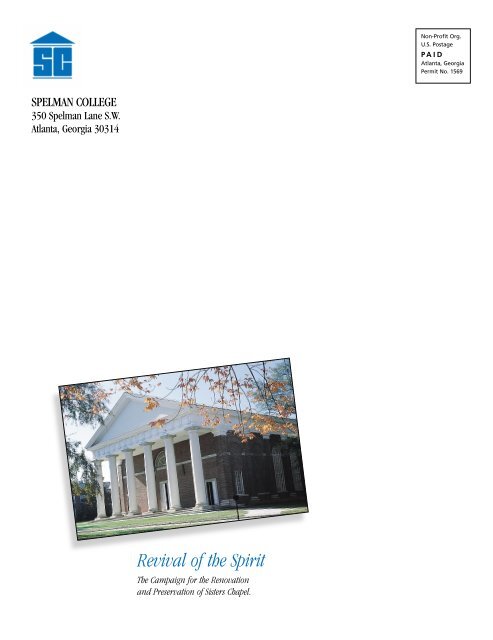 (Vol. 114 No. 1) Cover (PDF) - Spelman College: Home