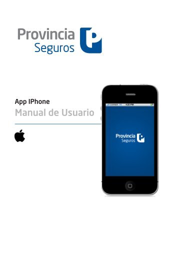 App IPhone Manual de Usuario - Provincia Seguros