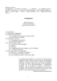 1 Edizione cartacea: Catalogazione / di Mauro Guerrini. â p ... - E-LIS