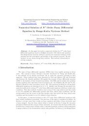 Numerical Solution of N -Order Fuzzy Differential Equation by ... - ijmes