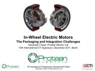 2011 Car Training Institute (CTI) Symposium â€œIn ... - Protean Electric