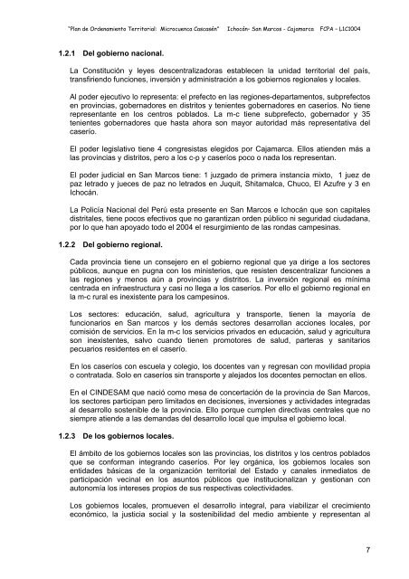 PLAN DE ORDENAMIENTO TERRITORIAL MICROCUENCA ...